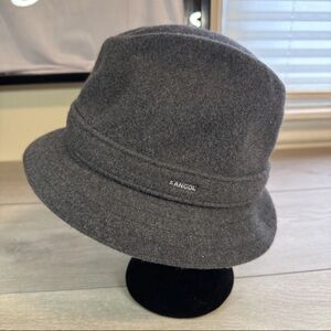 Kangol Charcoal Wool Bucket Hat